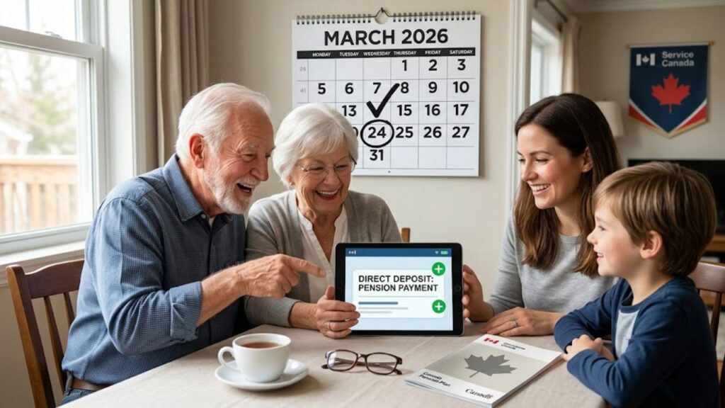 New Service Canada Pension Payment Schedule From 24 March 2026: When Beneficiaries Can Expect Deposits